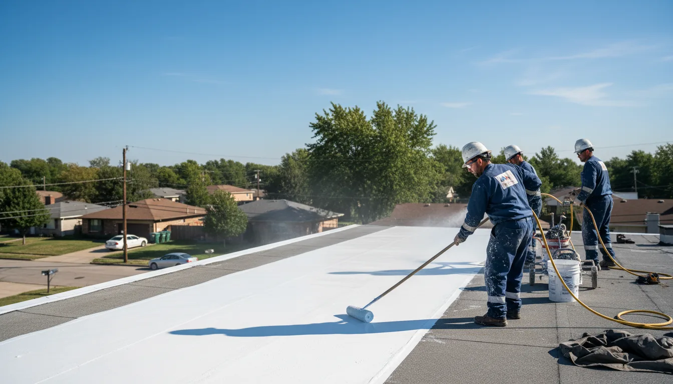 Commercial roof coating in Stoneville, NC near me